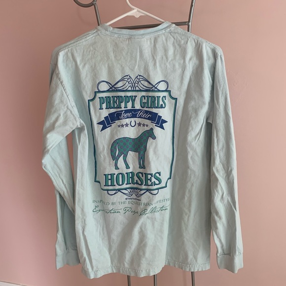 Equestrian prep collection long sleeve T-shirt - Picture 3 of 6